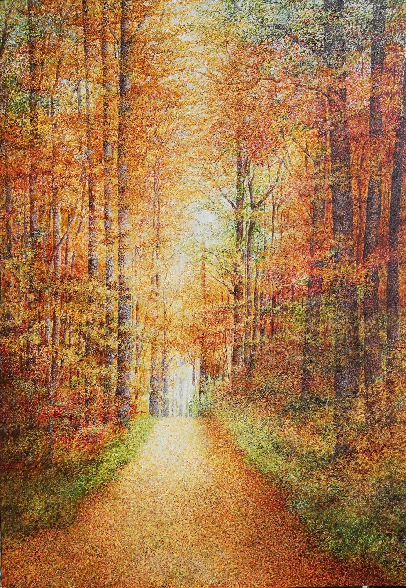 Huile sur toile tableau_arbres