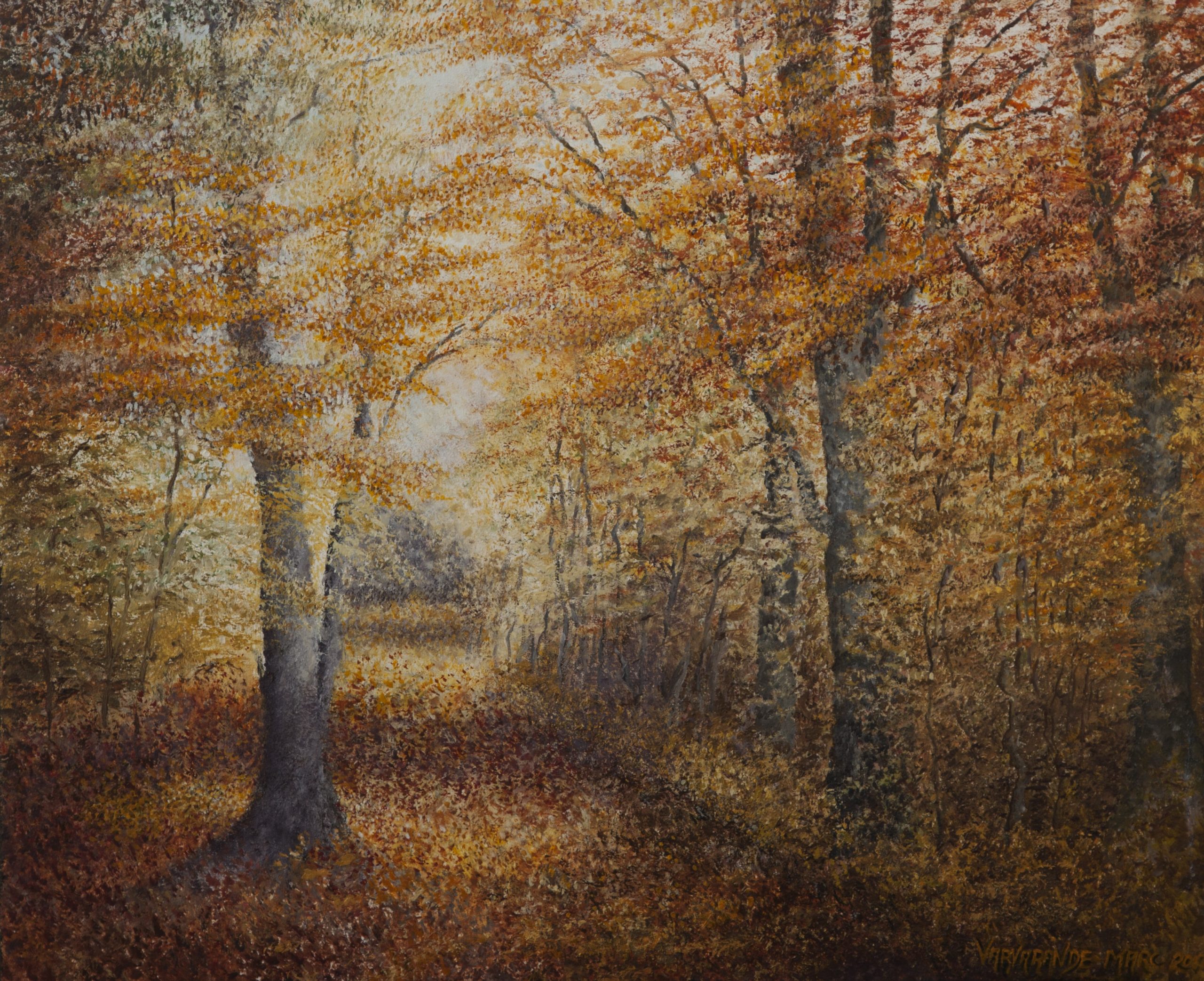 huile sur toile 60x50cm tableau_arbres